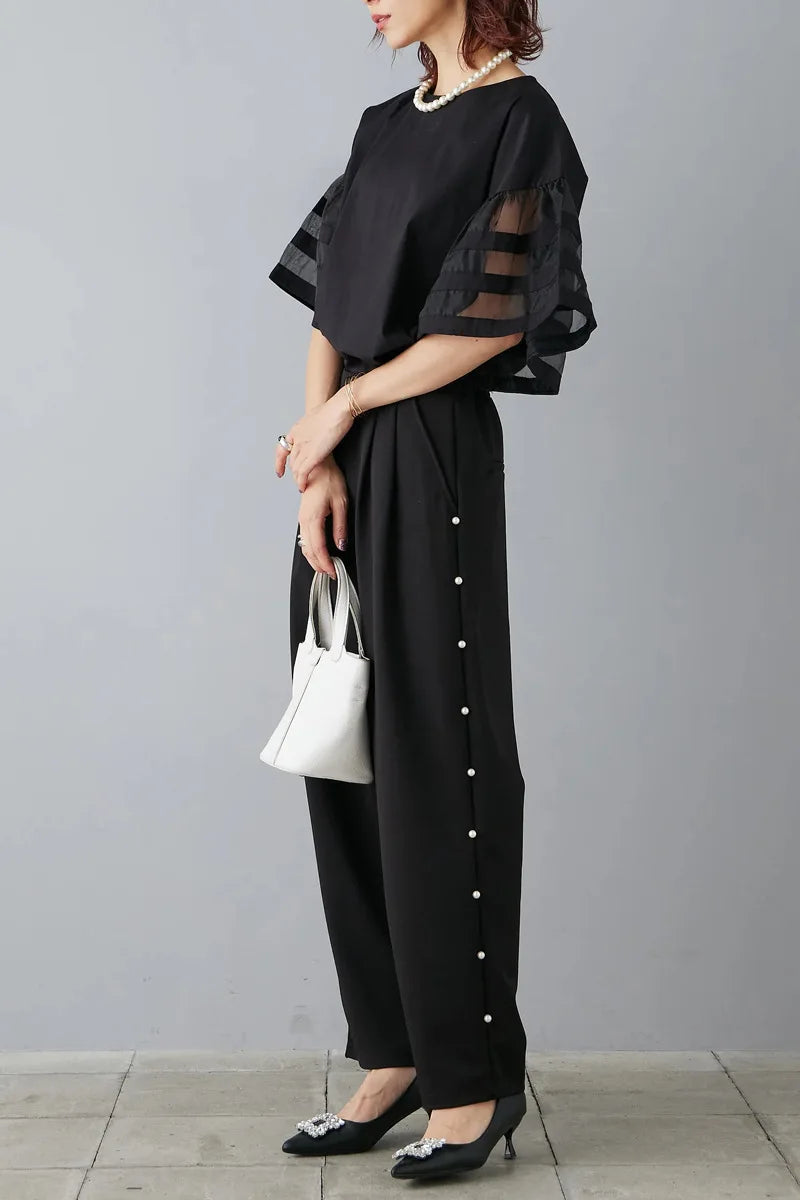 Flare Sleeve Shirts & Blouses Fashion Loose 2026 Woman Blusas New Arrivals Camisas Japan Korean Ropa Mujer Summer Tops