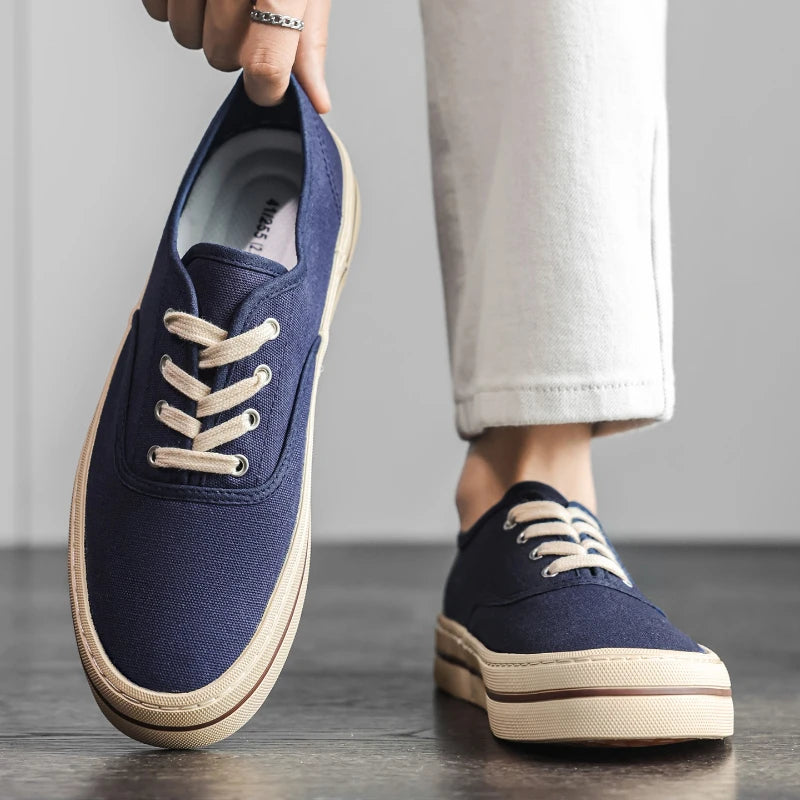 YUYIN 2026 New Men Vulcanized Canvas Shoes Sneakers Comfort Light Student Trendy Casual Male Daily Outdoor Walking Footwear