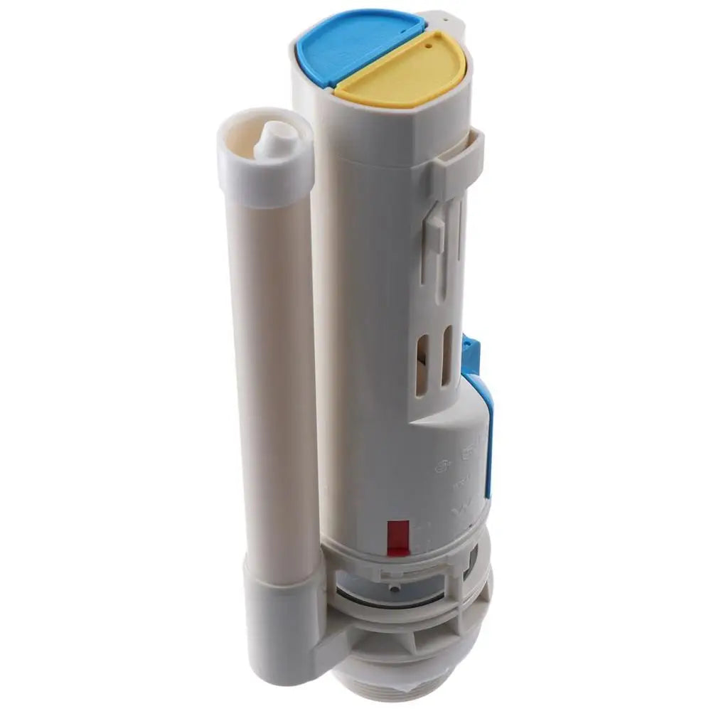 White Toilet Flush Valves  POM 2-Piece Water Tank Fittings Replacement Kit