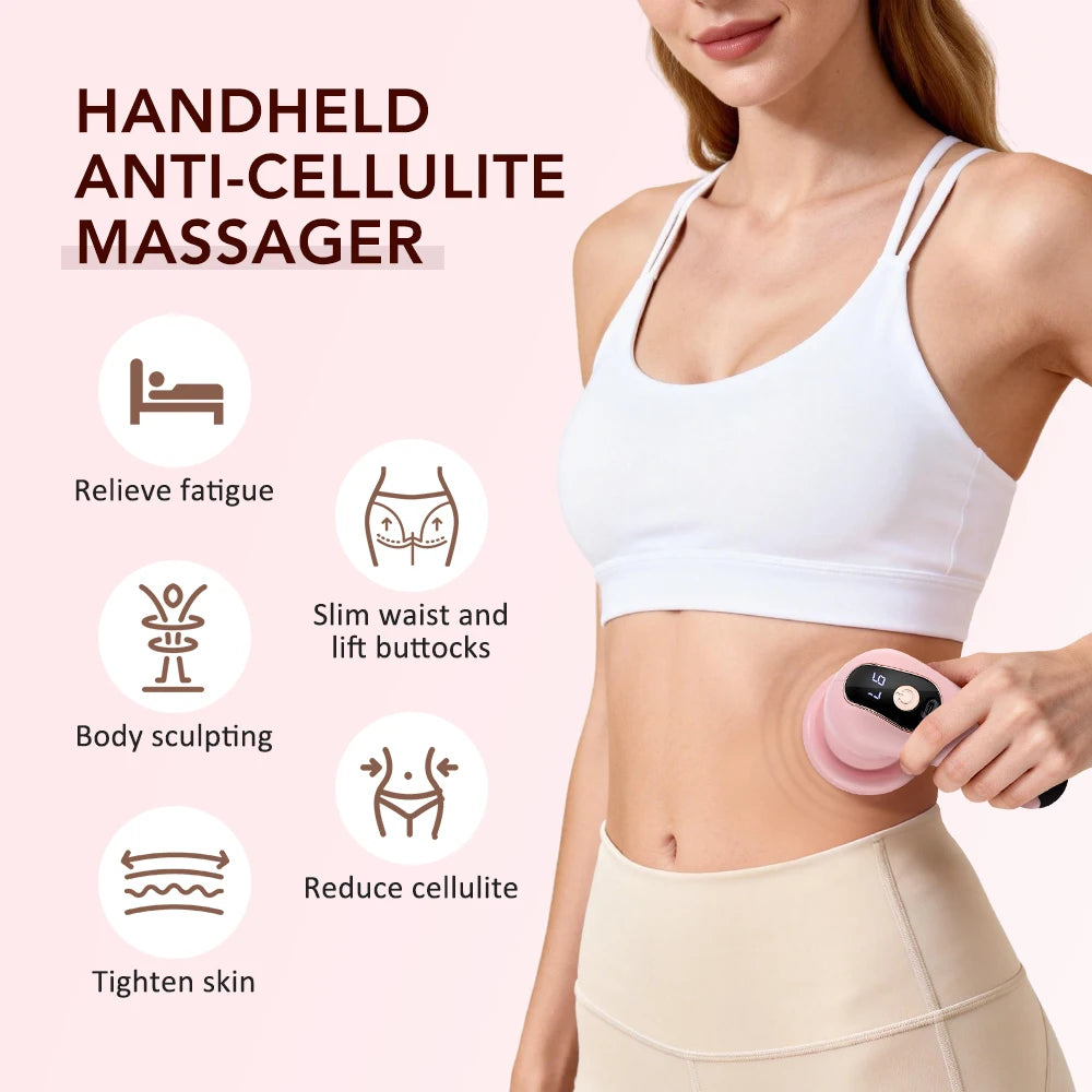 5 IN 1 Electric Fat Burner Body Slimming 6 Level Vibration Massage Anti Cellulite Portable Abdomen Massager Waist Leg Shaping