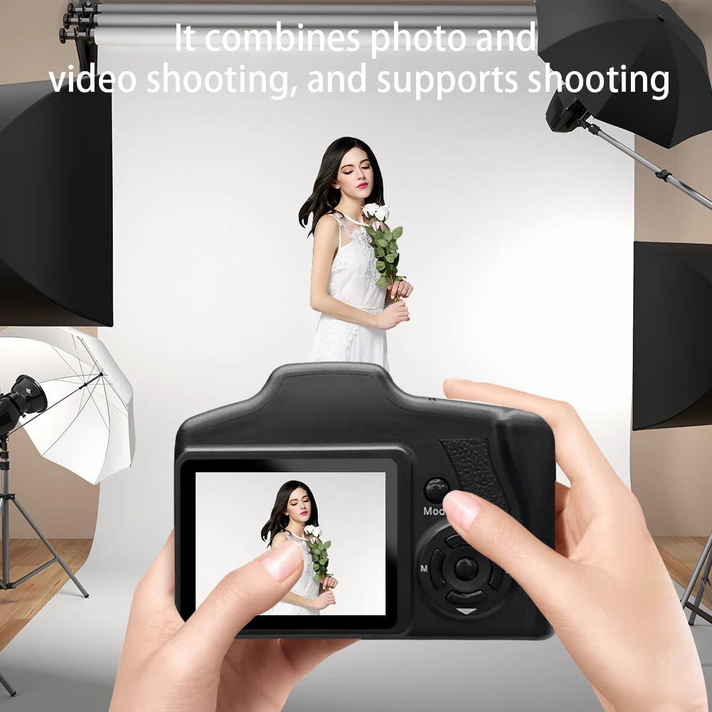 16MP Digital Camera with 2.4 Inch LCD Screen Vlogging Camera 16X Digital Zoom for Photography and Video