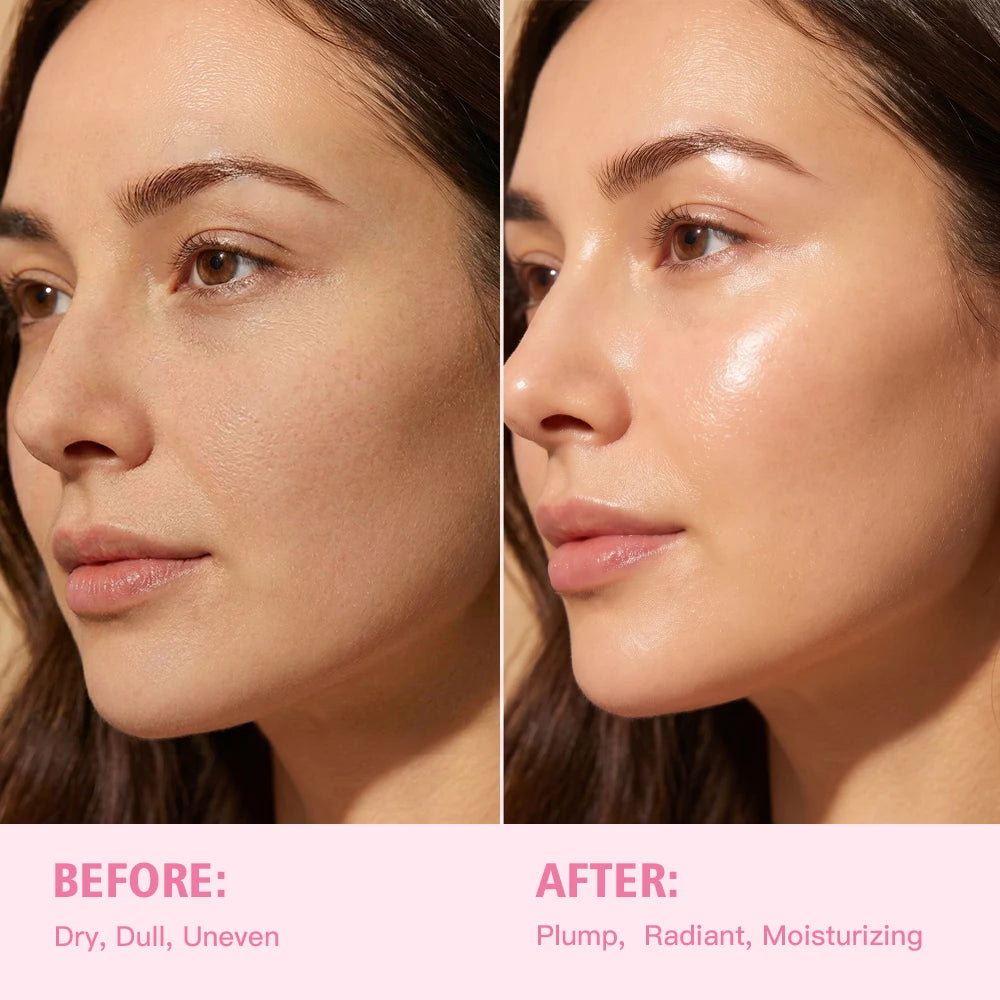 2pcs Salmon PDRN Pink Peptide Facial Serum & PDRN Pink Collagen Volume Multi Balm Deep Hydration Moisturization Plump Skin Care