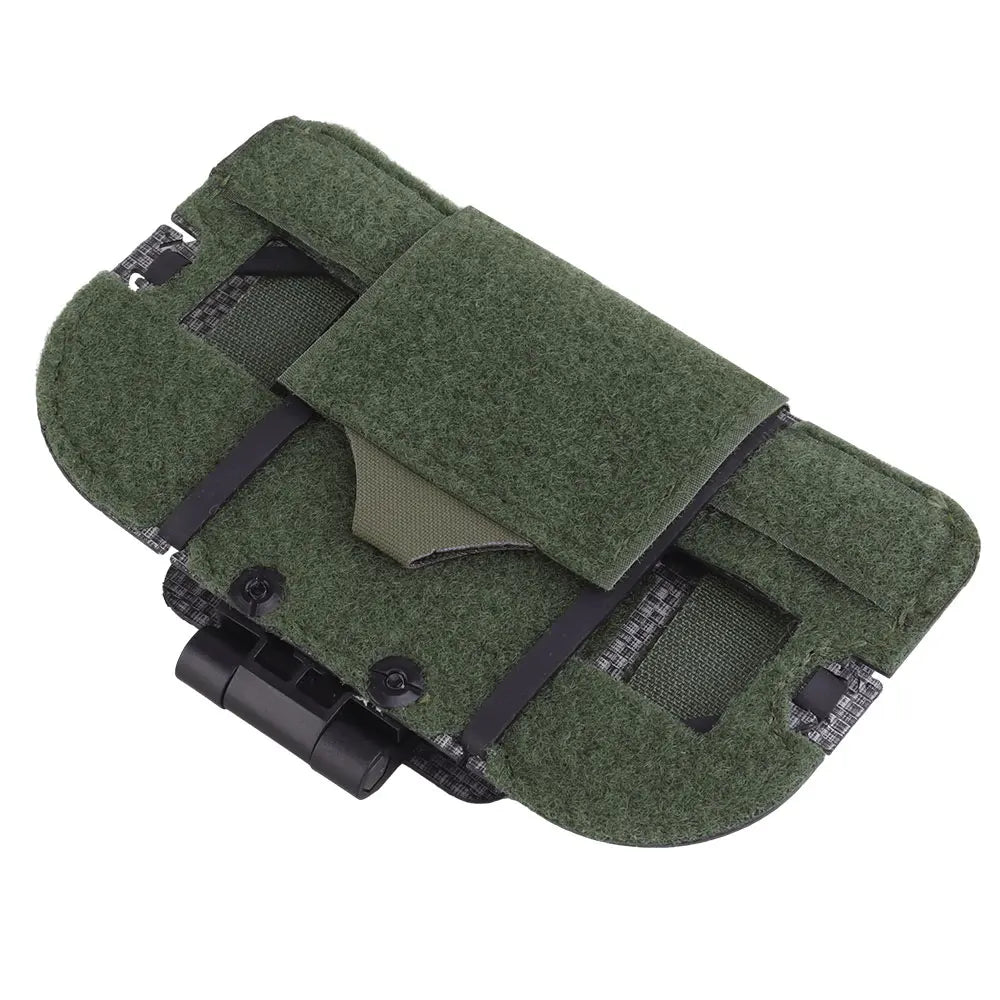 Tactical Phone Pouch with MOLLE/PALS Strap, Foldable Chest Phone Holder for Navigation & Tactical Vest Accessory
