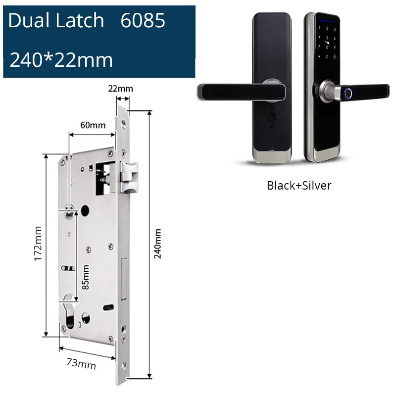 Zemismart Zigbee Fingerprint Door Lock Work with Tuya IC Card Key Password App Unlock with Doorbell Security Mechanical Lock