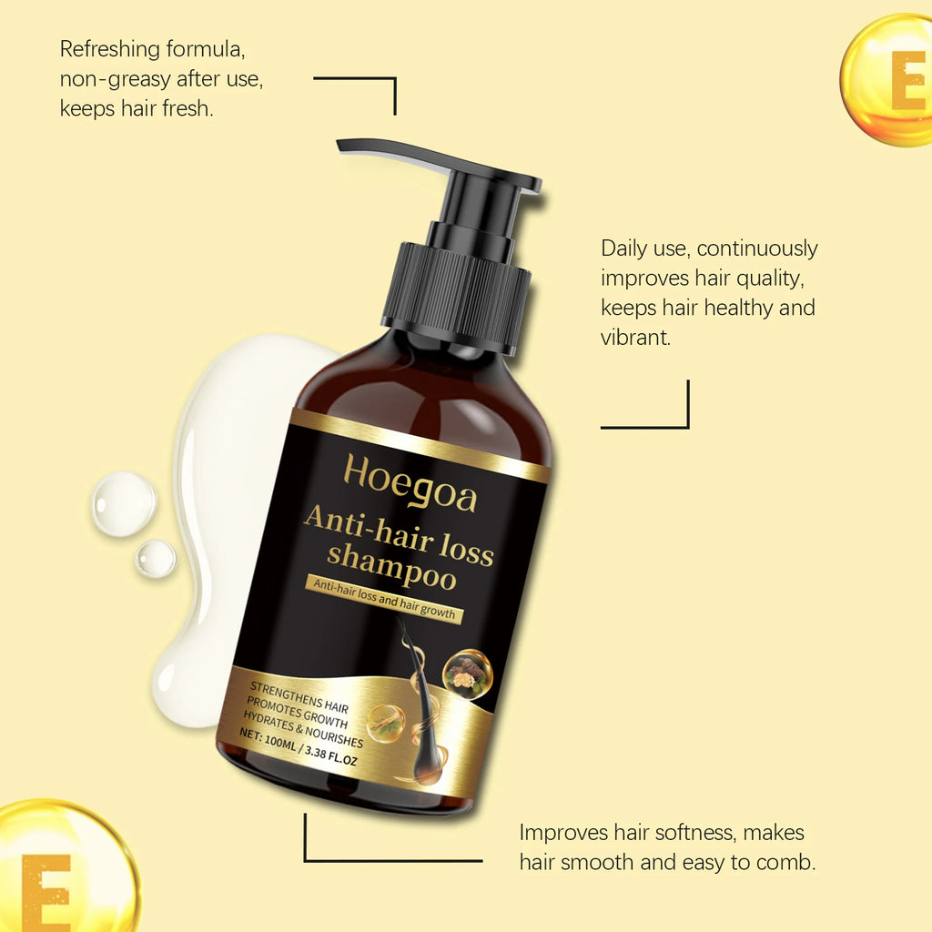 Ginseng Hair Shampoo Clean Scalp Improve Hair Quality Refreshing Oil Control Anti Dandruff Reduce Hair Loss Ginseng Shampoo