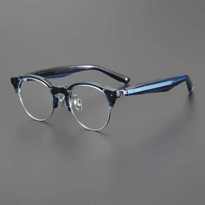 Handmade Acetate Round Eyeglasses Frame Men High Quality Glasses Frames Women Vintage Spectacles Eyewear Japanese Designer M-92