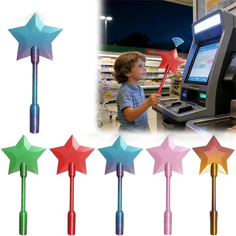 Creative 3D Printed Wand Tap To Pay Stretchable Lightweight Star Magic Wand Holder Cute Portable Contactless Payment Sleeve