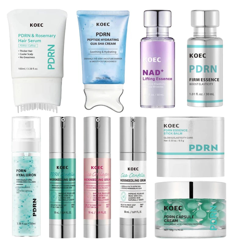 PDRN Centella Asiatica Glow Facial Serum Smooth Skin Soothing Hydrating Essence Deep Nourishing Facial Essence Korean Skincare