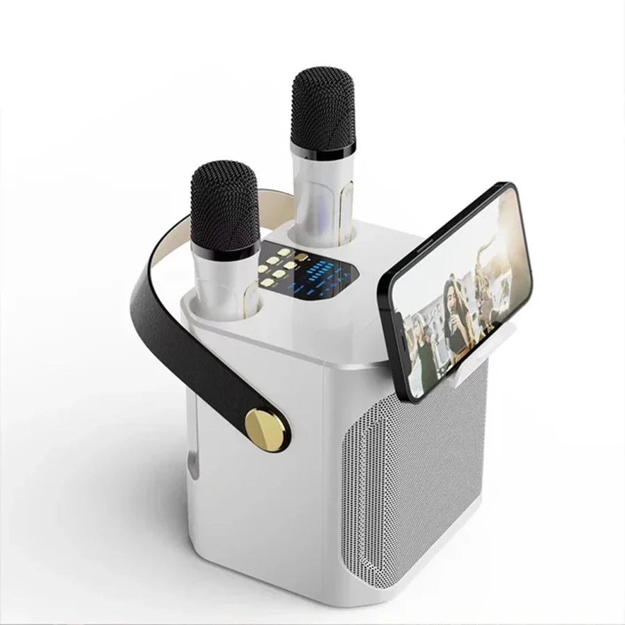 Wireless Subwoofer Portable Powerful Karaoke Bluetooth Speaker With Microphone Sound Box Music Machine High Power Caixa De Som