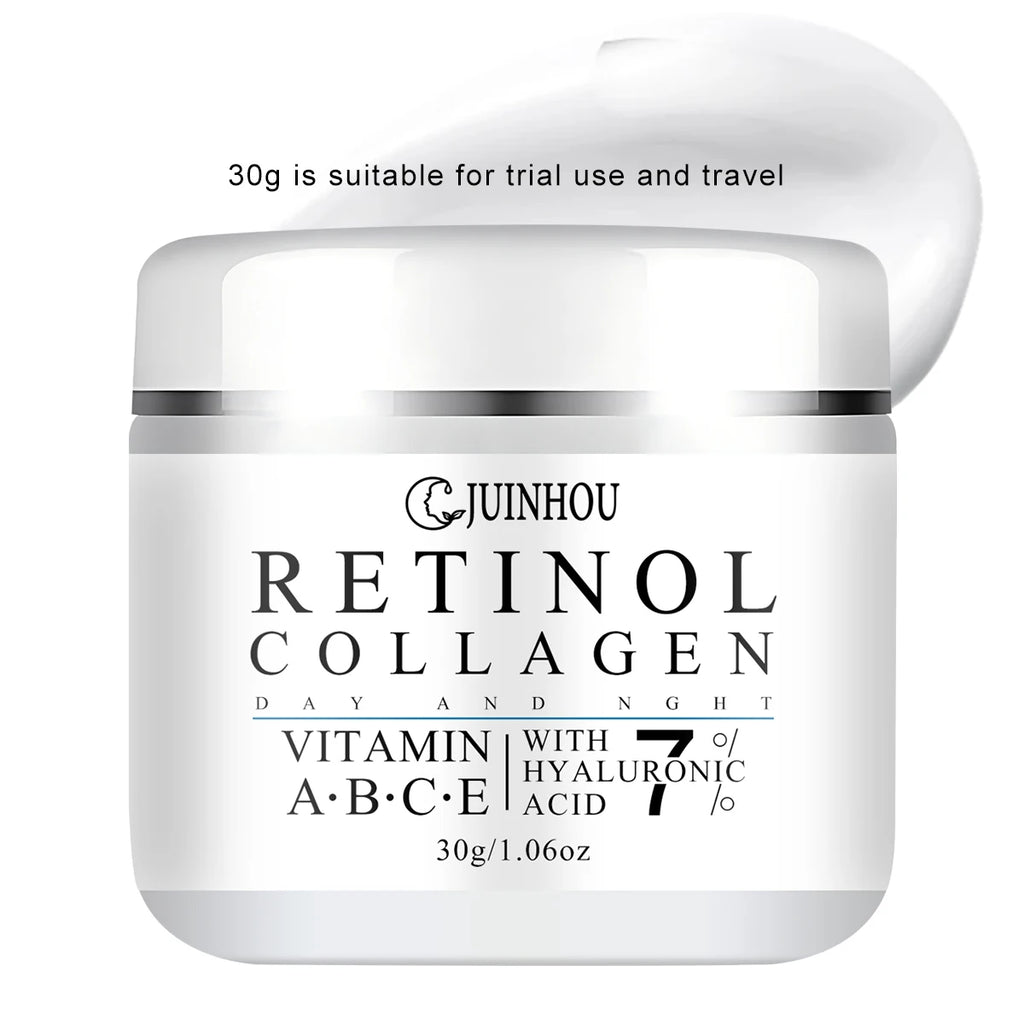 JUINHOU Collagen Moisturizing Cream Contains Vitamins A B C E Visibly Brighten and Smooth the Look of Uneven Vomplexion