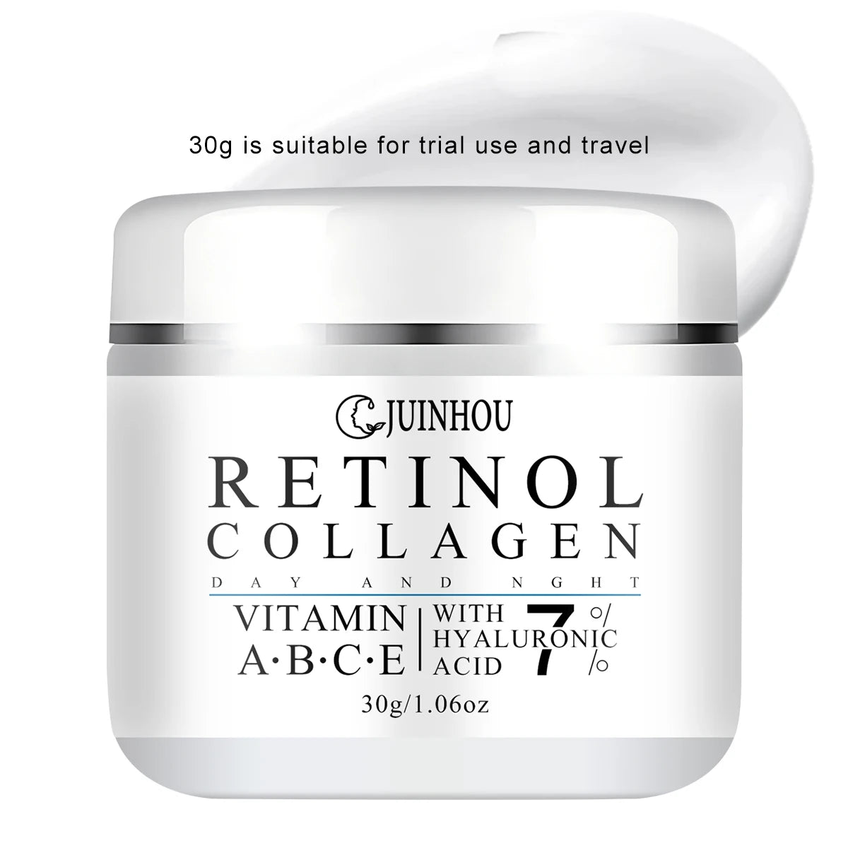 JUINHOU Collagen Moisturizing Cream Contains Vitamins A B C E Visibly Brighten and Smooth the Look of Uneven Vomplexion