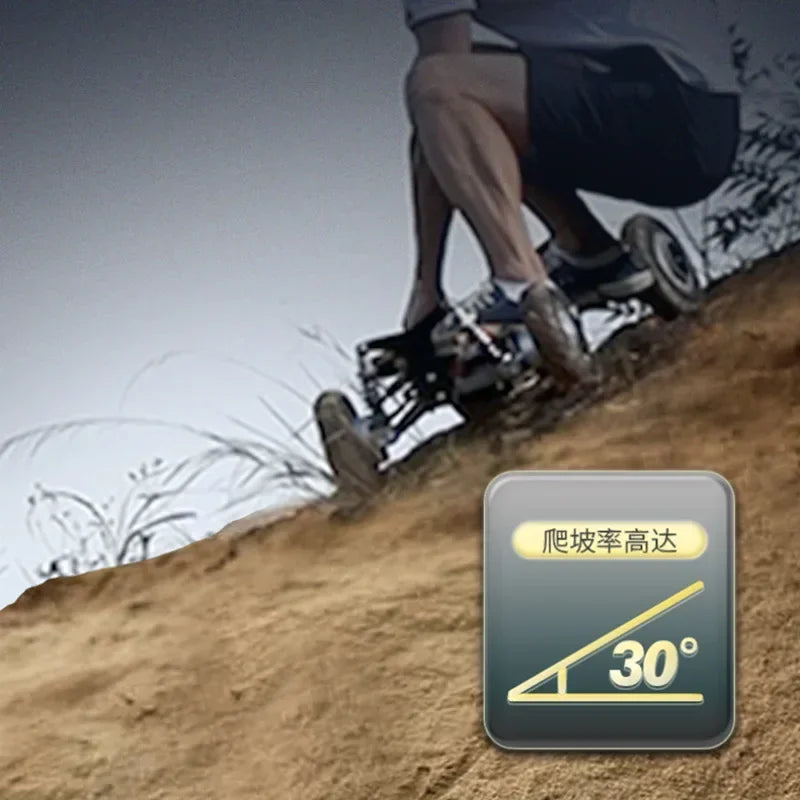 Four-wheeled adult high-speed land stamping board, remote control portable travel off-road intelligent scooter
