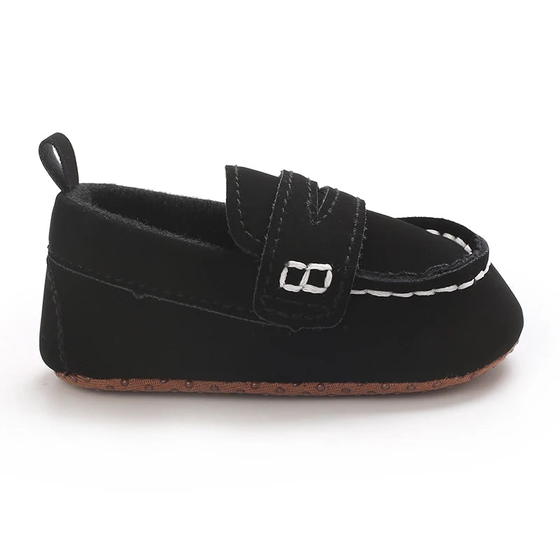 Solid Color Baby Casual Soft Soled Walking Shoes Suitable For 0-1 Year Old Infants And Toddlers Bean Shoes And Forefoot Shoes
