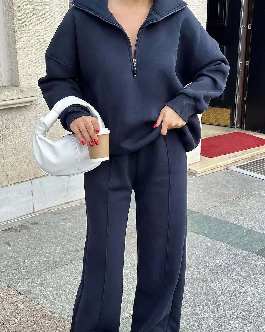 2025 Winter Casual New In Matching Sets 2 Pieces Set Woman Two Piece Outfits Women's Clothing Solid Color Pullover Long Sleeves