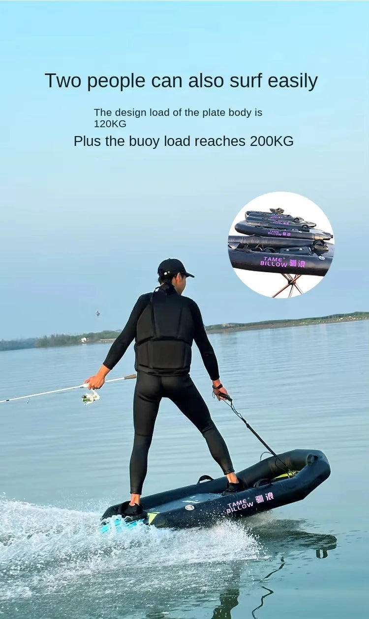 Carbon Motorized Electric Surfboard, 50km/h Fast Speed, Single Rider Max 150KG, Custom Color Offshore Water Jet Surf Equipment