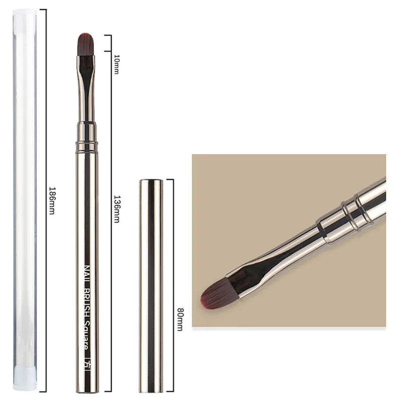 Nails Art Liner Brushes UV Gel Brush 6/9/12/15/18mm Nail Design Pen Elongated Lines Striping Painting Professional Manicure Tool