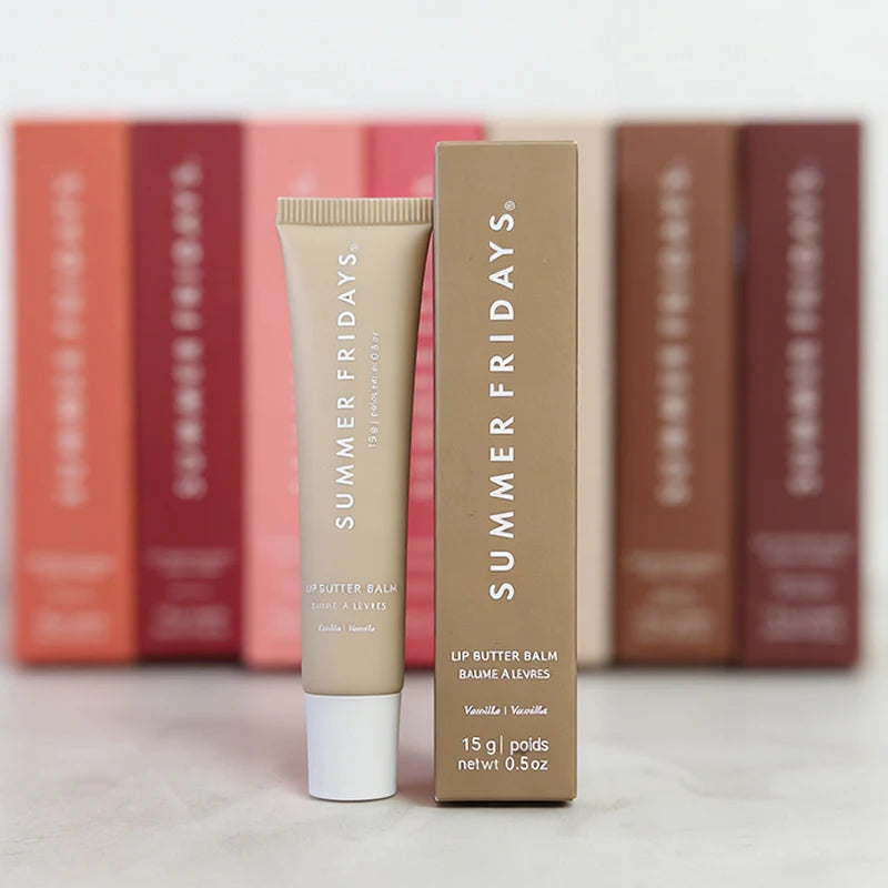 Summer Friday's Long-lasting Moisturize Lip Oil Glaze Pink Sugar Vanilla Beige Birthday Cake Strawberry Soft Serv Gloss Lip Balm