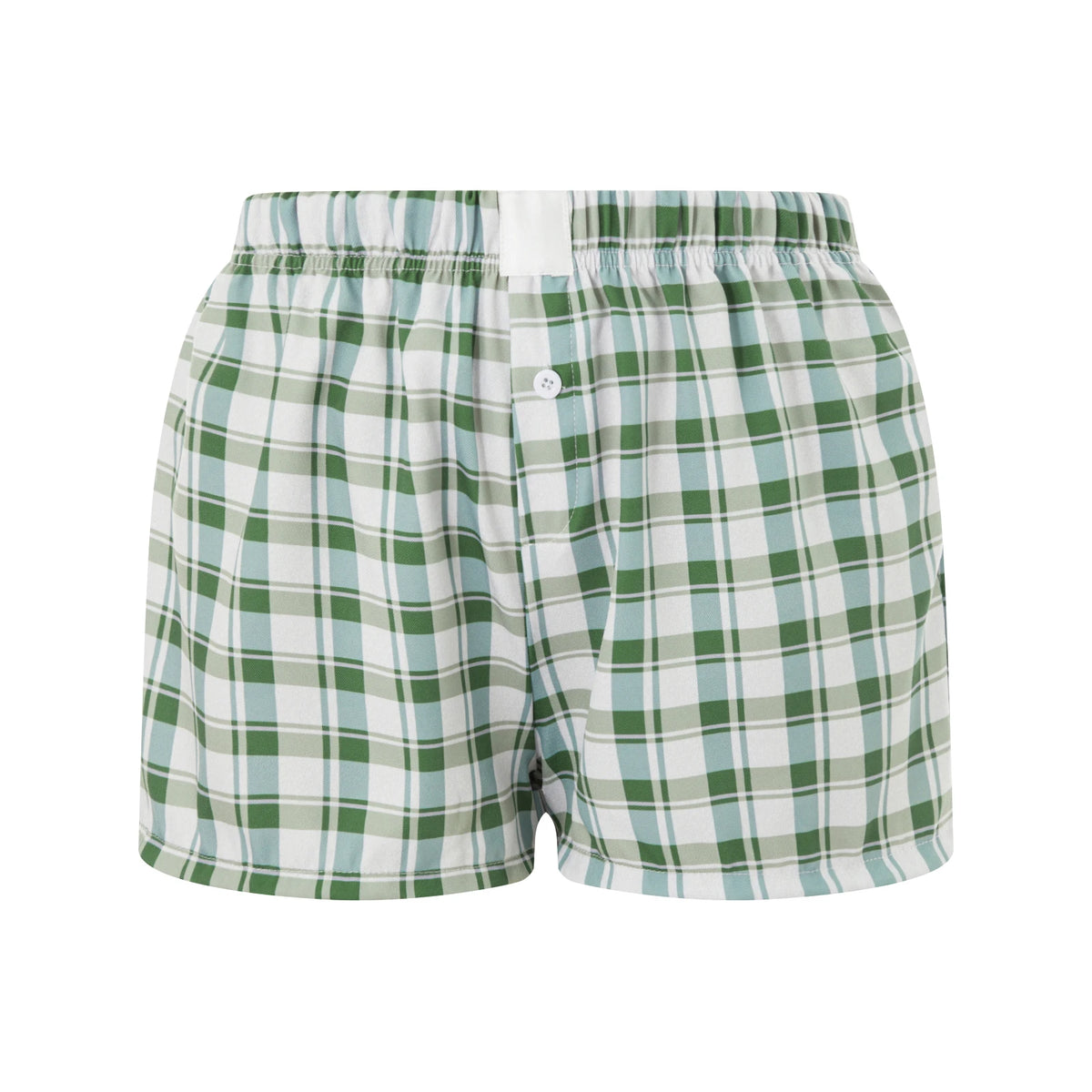 Boxers for Women Y2K Aesthetic Elastic Waist Striped Plaid Print Pajama Shorts Teen Girls Summer Cute Lounge Bottoms Sleepwear
