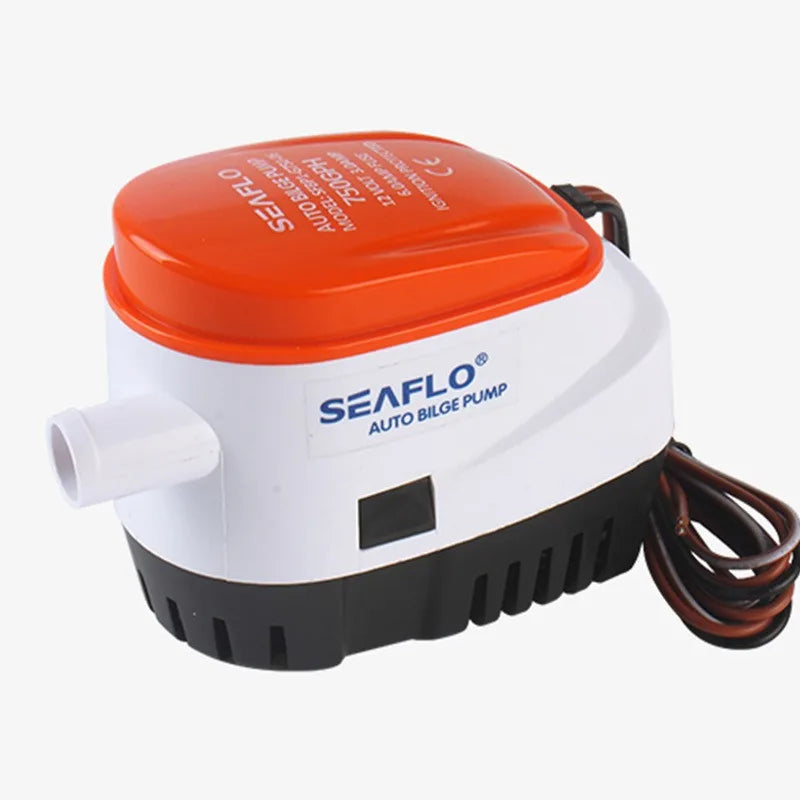 12V/24V DC Automatic Bilge Pump Submersible Marine Boat Pump for RV Yacht - Auto Water Pump