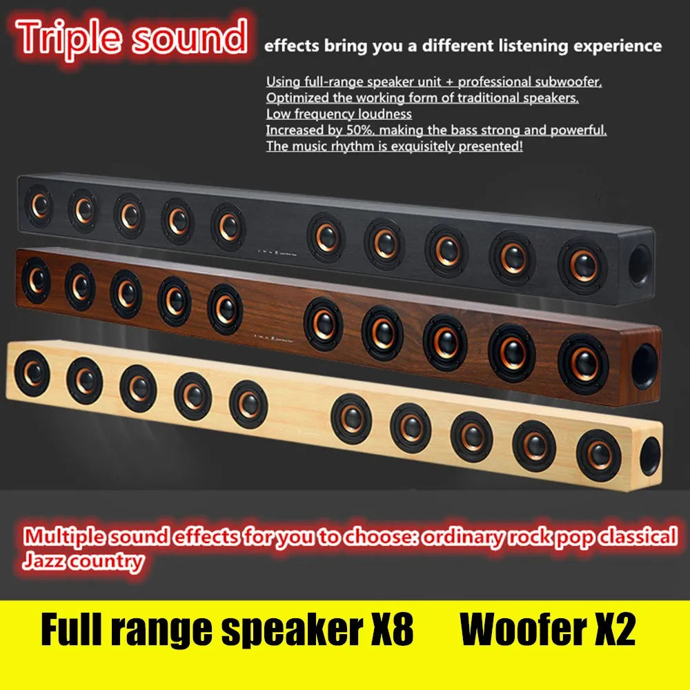 Home Theater Wireless Bluetooth Speaker TV Speakers For TV Computers with remote control TF AUX U-Disk Fm Radio Sound System Box