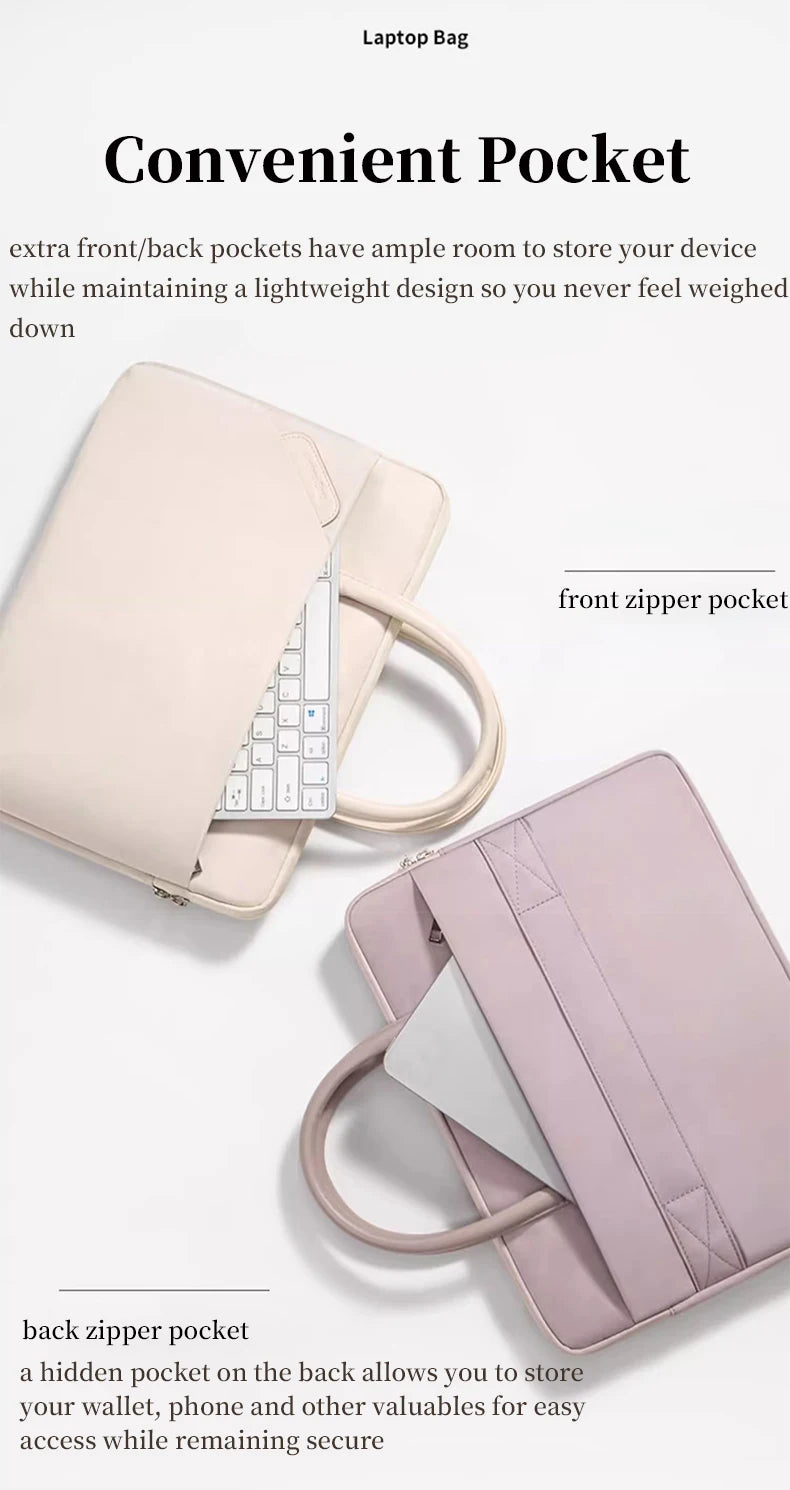 Laptop Bag 13.3 inch for MacBook Air/Pro 13 14 M4 HP Dell XPS ASUS VivoBook Lenovo Thinkpad Xiaomi Notebook Handbag 15.6 16 inch