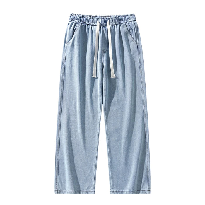 Men's American Style Loose Straight Leg Jeans Vintage Spring Summer New Arrival Drapey Trendy Wide Leg Long Pants