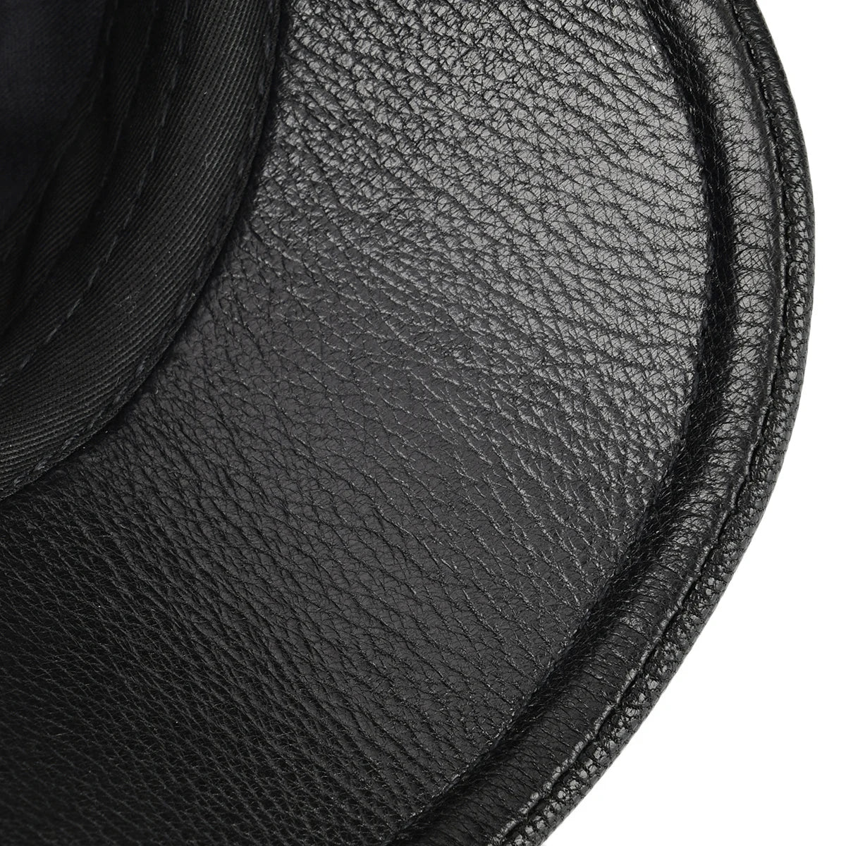 VOBOOM Leather Flat Cap Men Fall Winter Cabbies Hat Brown Black Ivy Caps Soft Smooth Textured Golf Hats 154
