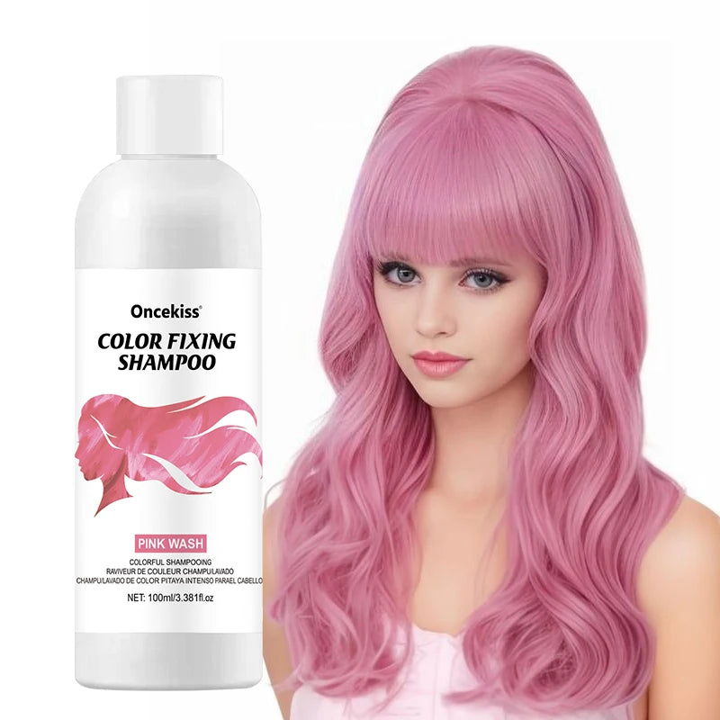 Semi-permanent hair coloring shampoo,invisible shampoo, protects and fixes color,enhances color shine,rich foam, protects scalp