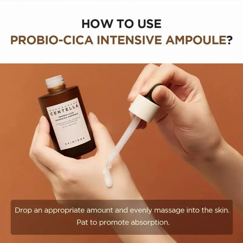 Skin1004 Madagascar Centella Probio-Cica Ampoule Serum,Facial Anti-aging,Nourishing and Soothing Essence 95ml Korean Skincare