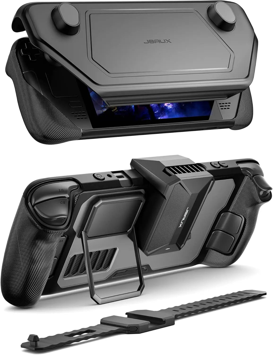 ModCase for Steam Deck,Steam Deck Case with Detachable Front Shell Steam Deck Accessories,Protective Case for Steam Deck Console