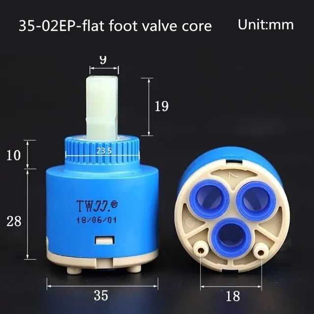 25mm/35mm/40mm Moen Replacement Ceramic Spool Water Mixer Tap Faucet Cartridge Kitchen Bathroom Faucet Replace Part