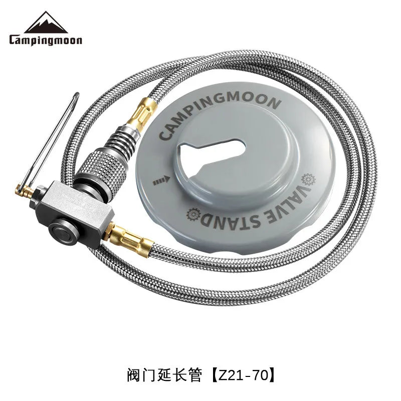 Gas Tank Extension Pipe With Valve Campingmoon Z21 20/25/60/75cm Camping Gas Tank Accessories Connect Pipe