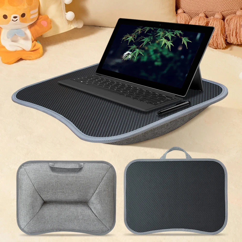 Laptop Lap Desk with Soft Pillow Cushion Portable Laptop Desk Multifunctional Laptop Desk for 13-15Inch Laptops