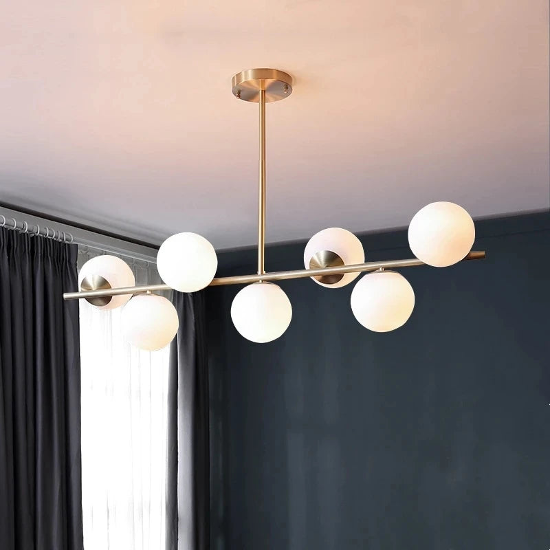 Modern LED Glass Ball Pendant Lights Magic Bean Ceiling Chandelier Hanging Lamp for Living Bedroom Decor Suspension Light
