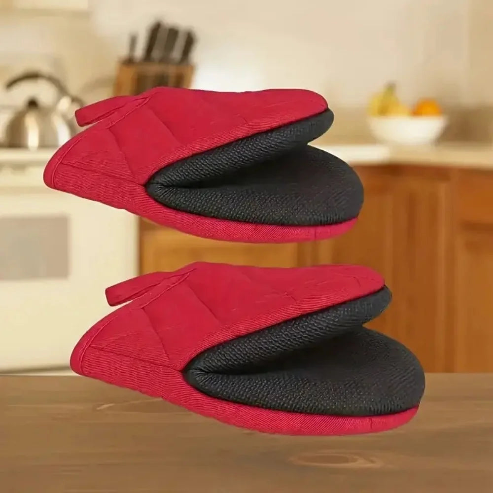Oven Mitts 500°F Heat Resistant Oven Mitts, Non-Slip Grilling Mitts, Kitchen Safe Cooking Mitts