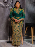 Party Evening Dresses Elegant Women Luxury Bodycon Maxi Dress Long Sleeve Robes Africa Clothes Birthday Wedding Prom Ladies Gown