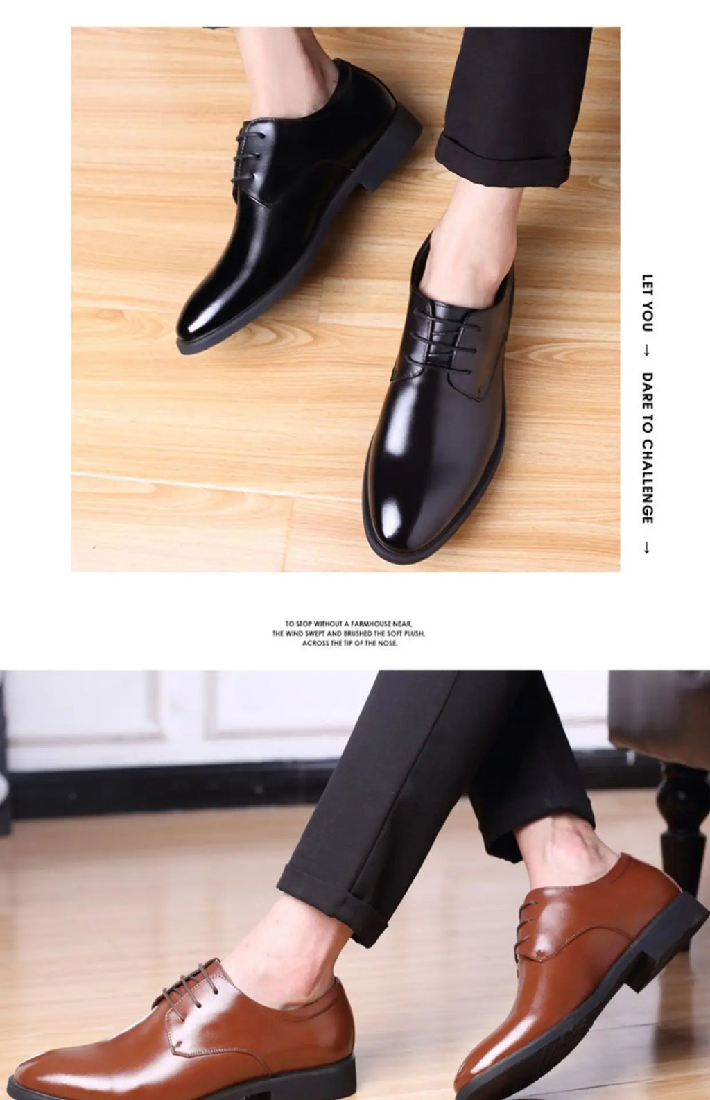 Men's Breathable Leather Shoes Black Soft Leather Soft Bottom Spring And Autumn Best Man Men's Business Formal Wear Casual Shoe