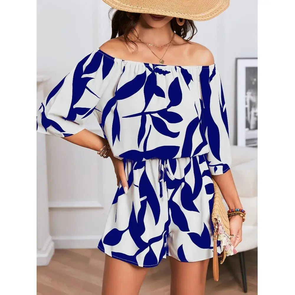 1 piece of sexy one-shoulder summer jumpsuit, comfortable and soft fabric, simple and elegant style