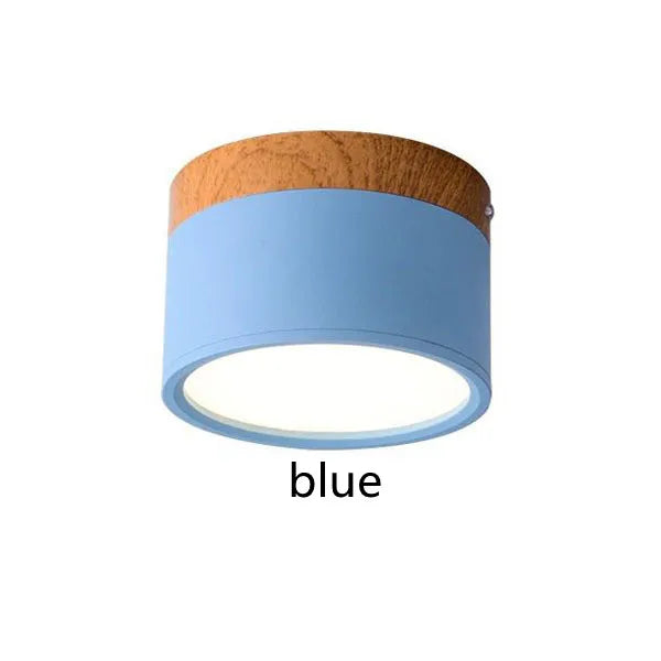 Led Ceiling Downlight Dimmable Surface Mounted Ceiling Lamp Wood Modern Light Spotlight Bedroom Living Room Homekit Bbulb AC220V