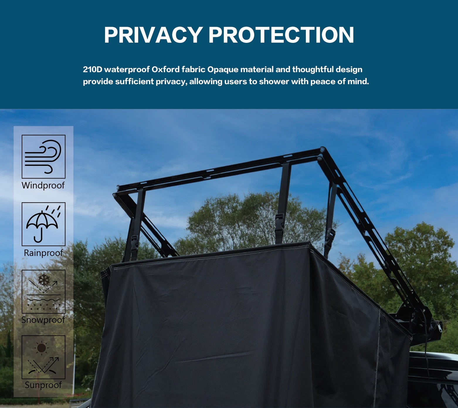 Camp Shower Awning up Fast Open Outdoor Camping Shower Tent Wholesale Portable Shower Room Outdoor