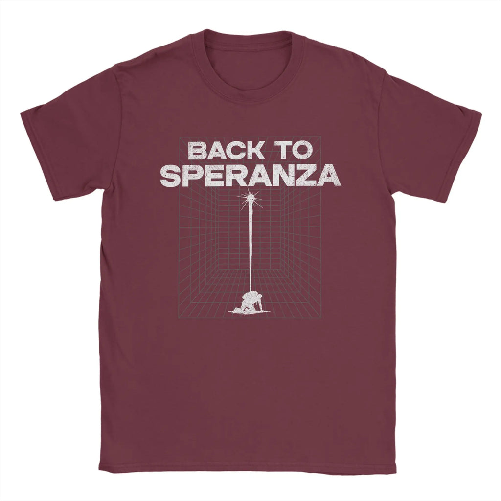 Arc Raiders Game T-Shirts for Men Women Back To Speranza Funny Cotton Tee Shirt Round Neck Short Sleeve T Shirt Clothing