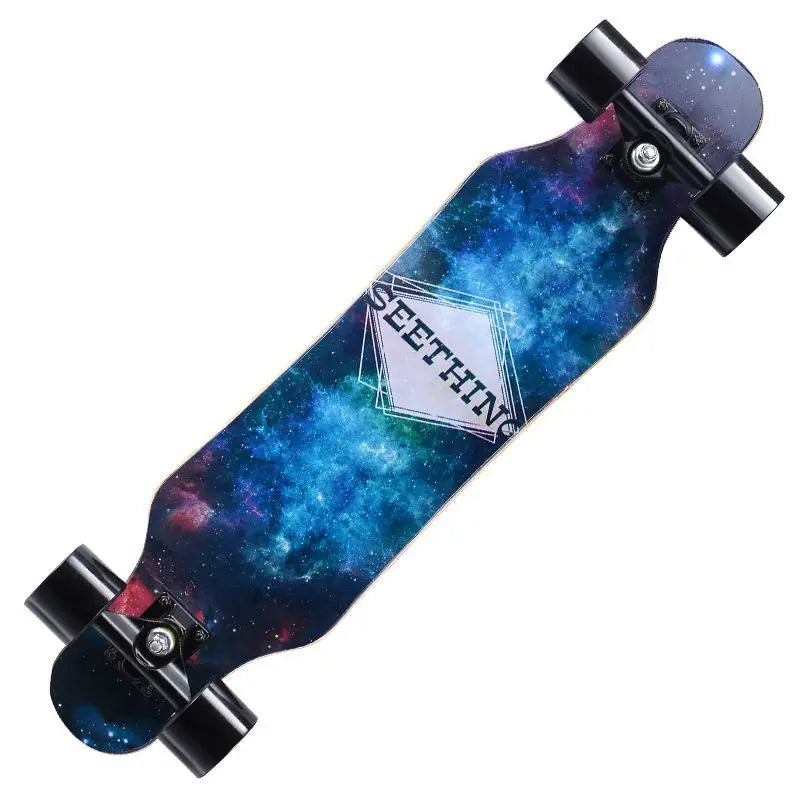 80CM Four Wheels Longboard Dancing Board Adult Street Riding Professional Beginner Freestyle Skateboard