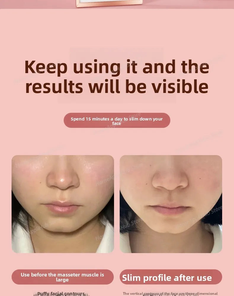 roller facial massager EMS micro current three-level intensity adjustment care rechargeable skin management device facial massa