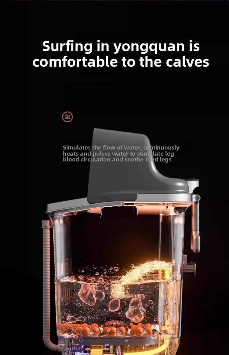 Heated constant temperature automatic foot bath household electric massage foot bath high and deep over the calf knee