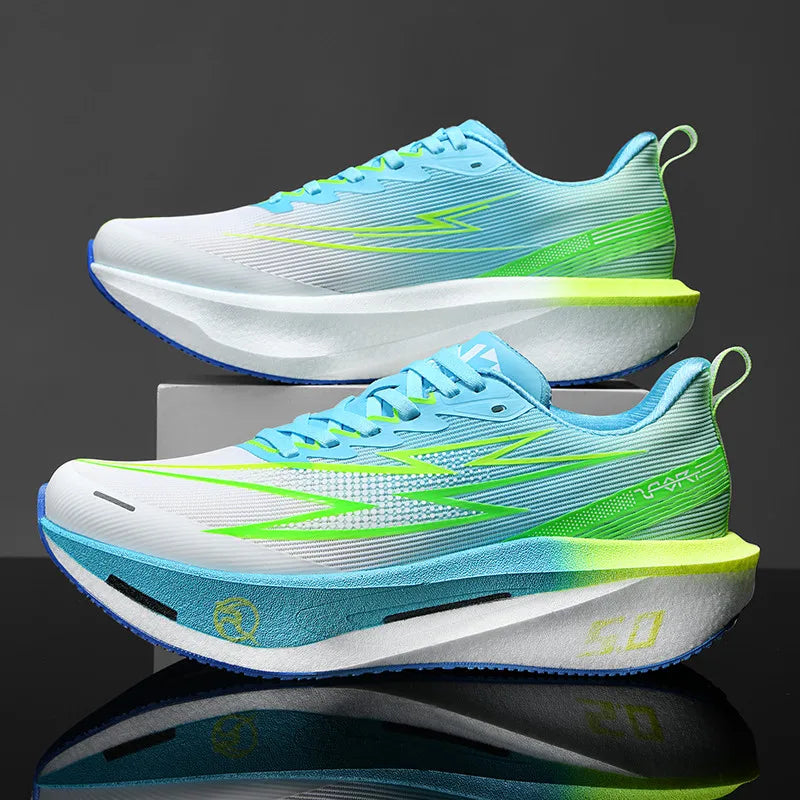 Running Shoes Men Sports Carbon Board Speciality Marathon Breathable Lightweight Women's Comfortable Athletic Nonskid Sneakers