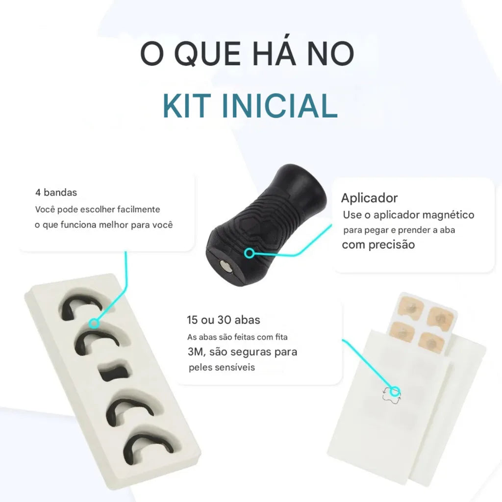 Tira Nasal Respiratória Expansora Ajustável Anti Ronco Abre As Narinas E Melhora O Sono