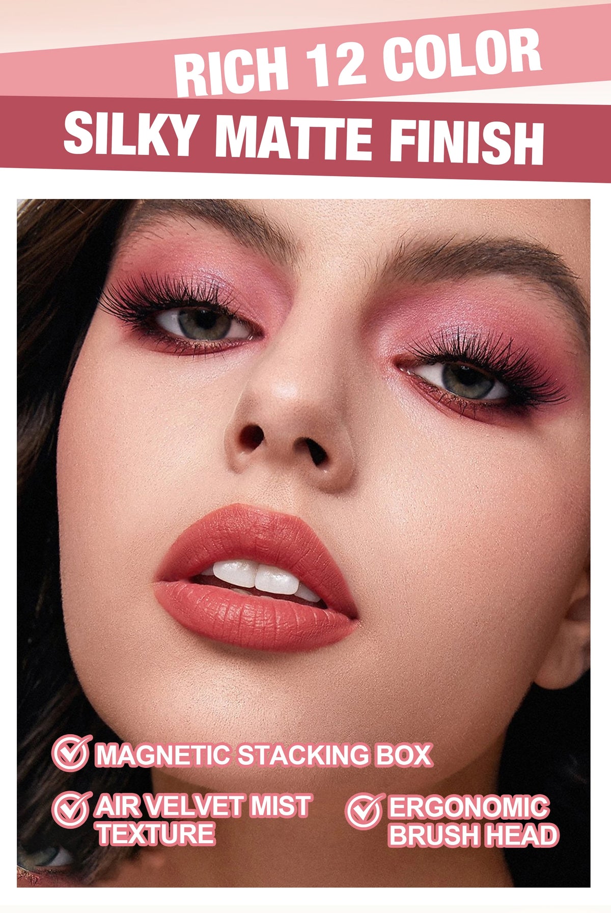 12 Shades Velvet Lipstick Set Nude Matte Lip Gloss Long Lasting Waterproof Smudge Proof Beauty Makeup Kit