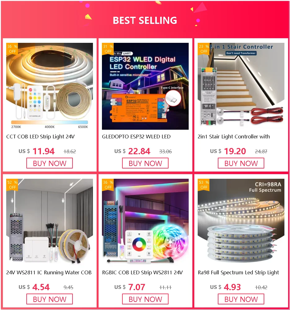 24V LED Strip Light IP68 Waterproof 1M 2M 5M 10M 15M 20M SMD 2835 120LEDs Flexible LED Tape Ribbon Lamp Indoor Outdoor Lighting