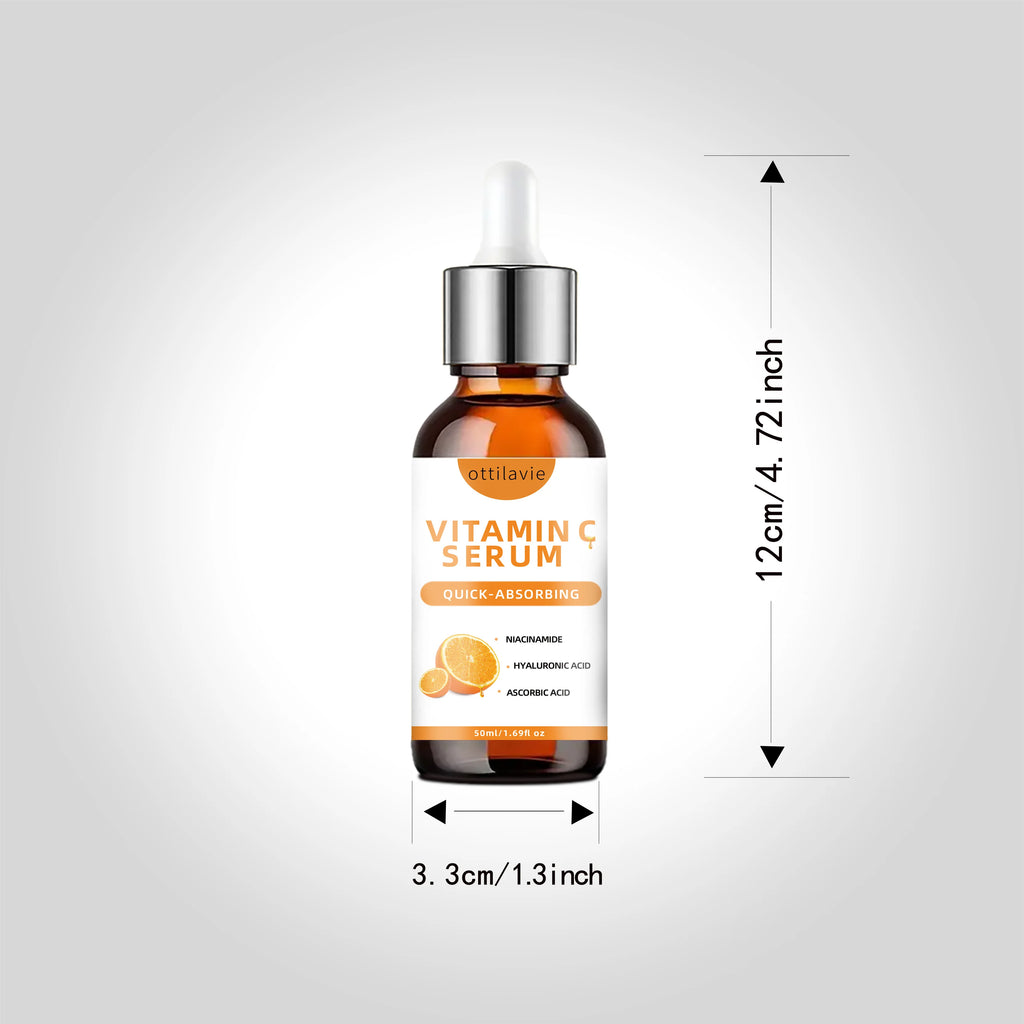 Vitamin C Serum with Hyaluronic Acid – Fast-Absorbing, Deep Hydration, Non-Greasy, 24-Hour Nourishment for Instant Glowing Skin