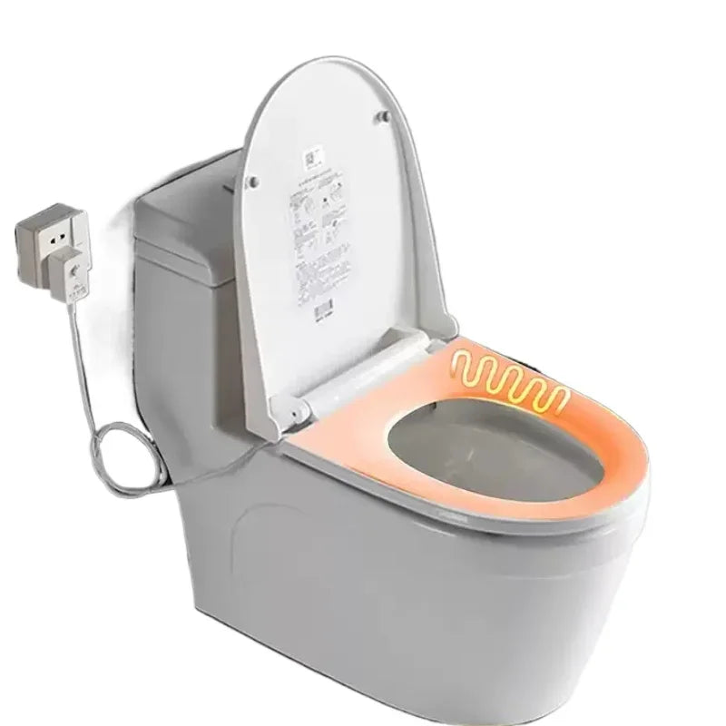 Heated Toilet Seat 4-Level Adjustable Temperature Leakproof Toilet Lid Waterproof U/V Seat Cushion Antibacterial